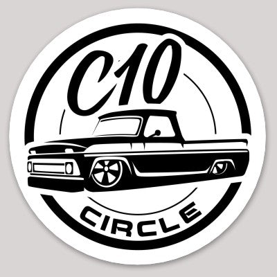 C10 Circle Truck Sticker - First Generation (60-66)