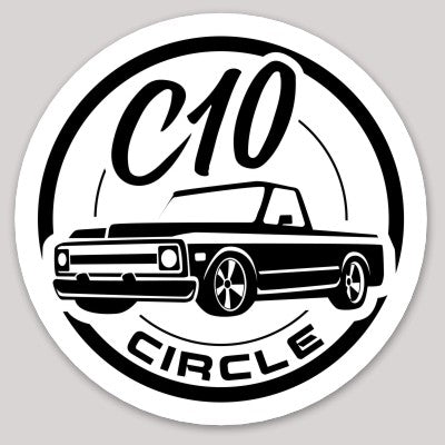 C10 Circle Truck Sticker - Second Generation