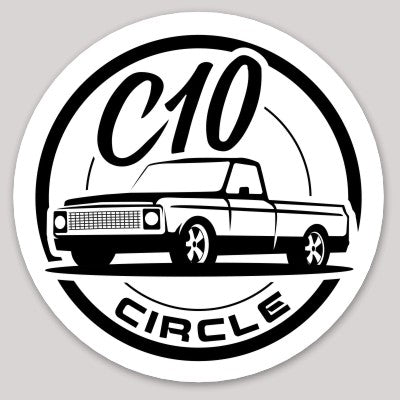 C10 Circle Truck Sticker - Second Generation (71-72)