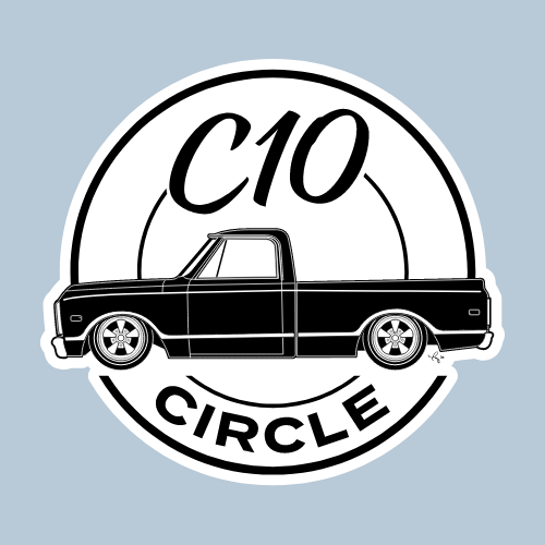 NEW C10 Circle Truck Sticker - Second Generation (67-72)